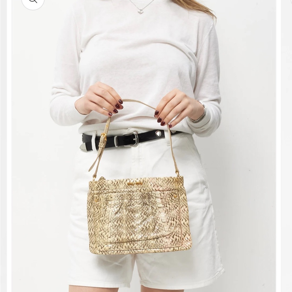 Vintage Miu Miu Python shoulder bag - Picture 9 of 9